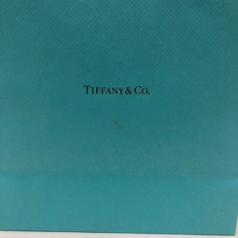 Tiffany & Co Authentic Blue Paper Bag Shopping Gift Jewlery Small 8x9.75x4‎